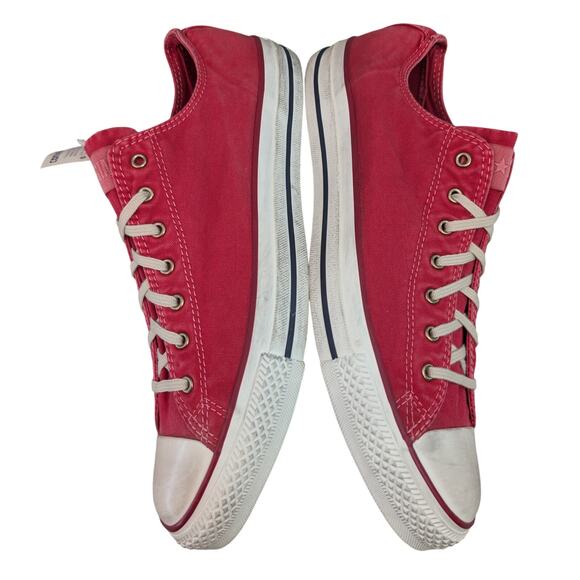 Converse 2013 CTAS Low Top Tango Red Washed Canvas Sneaker Mens 11 Womens 13 NWT - Picture 9 of 10